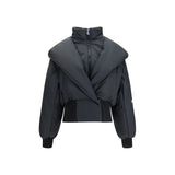 The Attico Black Cotton Full-Length Jacket