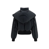 The Attico Black Cotton Full-Length Jacket