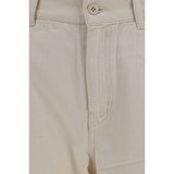 Max Mara White Cotton Casual Pants