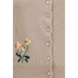 Max Mara Beige Cotton Cardigan