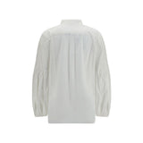 Max Mara White Cotton Blouse