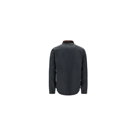 Barbour Black Cotton Full-Length Jacket