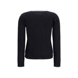 MM6 Black Wool Oves Aries Cardigan