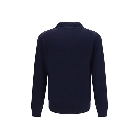 Brooksfield Blue Wool Oves Aries Cardigan