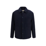 Brooksfield Blue Wool Oves Aries Full-Length Jacket