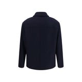 Brooksfield Blue Wool Oves Aries Full-Length Jacket