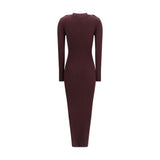 Courrèges Purple Viscose Long Dress