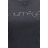 Courrèges Black Cotton T-Shirt