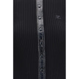 Courrèges Black Viscose Cardigan