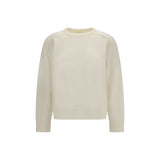 Loulou De Saison White Wool Oves Aries Sweatshirt