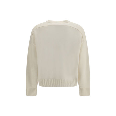 Loulou De Saison White Wool Oves Aries Sweatshirt