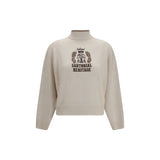 Brunello Cucinelli White Cashmere Sweater