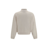 Brunello Cucinelli White Cashmere Sweater