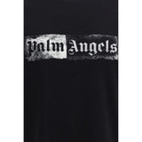 Palm Angels Black Cotton T-Shirt