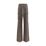 Rick Owens Gray Ramie Cargo Pants