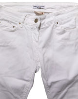 Daniele Alessandrini White Cotton Stretch Skinny Denim Jeans