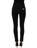 Dolce & Gabbana Black Cotton Stretch Skinny Denim Jeans