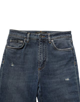 Dolce & Gabbana Blue Cotton Stretch Skinny Denim Trouser Jeans