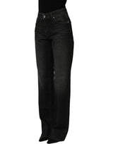 Dolce & Gabbana Black Cotton Stretch Straight Denim Jeans