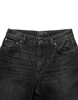 Dolce & Gabbana Black Cotton Stretch Straight Denim Jeans