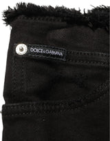 Dolce & Gabbana Black Cotton Skinny Denim Trouser Jeans