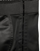 Dolce & Gabbana Black Nylon HighWaist Elastic Waistband Shorts