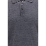 Golden Goose Gray Wool Oves Aries Dress Shirt