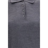 Golden Goose Gray Wool Oves Aries Shirt