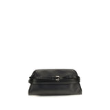 Moschino Black Goatskin Shoulder Bag