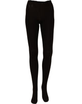 Dolce & Gabbana Black Wool Tights Stocking Pantyhose One Size Socks