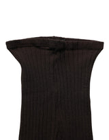 Dolce & Gabbana Black Wool Tights Stocking Pantyhose One Size Socks