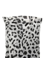Dolce & Gabbana Gray Leopard Nylon Tights Stocking Pantyhose Socks