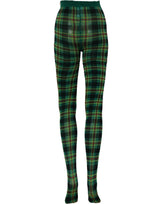 Dolce & Gabbana Multicolor Plaid Tights Stocking Pantyhose Socks