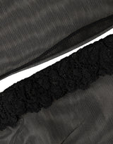 Dolce & Gabbana Black Nylon Mesh Sheer Calf Long Accessory Socks