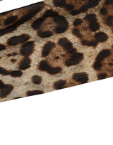 Dolce & Gabbana Brown Leopard Nylon Tights Stocking Pantyhose Socks
