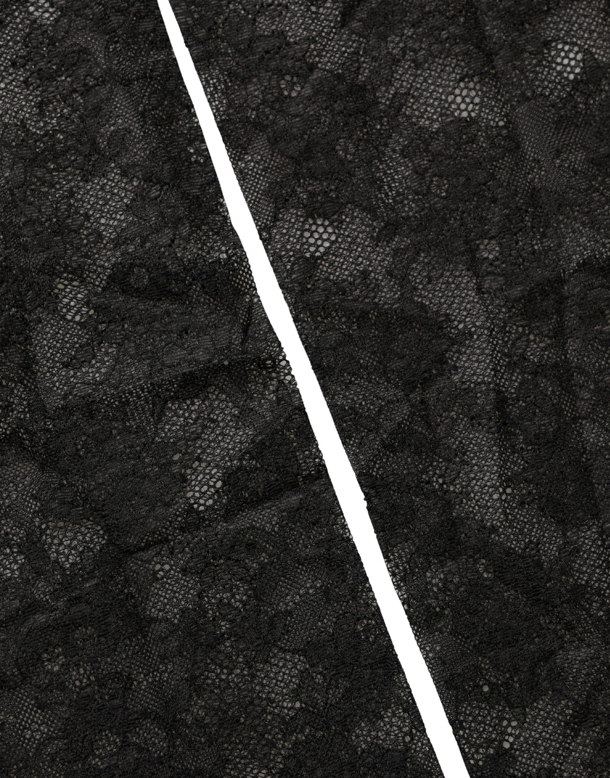 Dolce & Gabbana Black Floral Lace Nylon Stretch Knee High Socks
