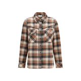 P.A.R.O.S.H. Brown Cotton Pattern Shirt