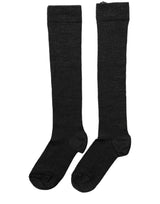 Dolce & Gabbana Black Wool Knit Calf Long Women Accessory Socks