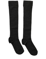 Dolce & Gabbana Black Wool Knit Calf Long Women Accessory Socks