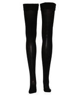 Dolce & Gabbana Black 100% Nylon Thigh High Stockings Socks
