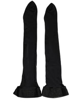Dolce & Gabbana Black 100% Nylon Thigh High Stockings Socks