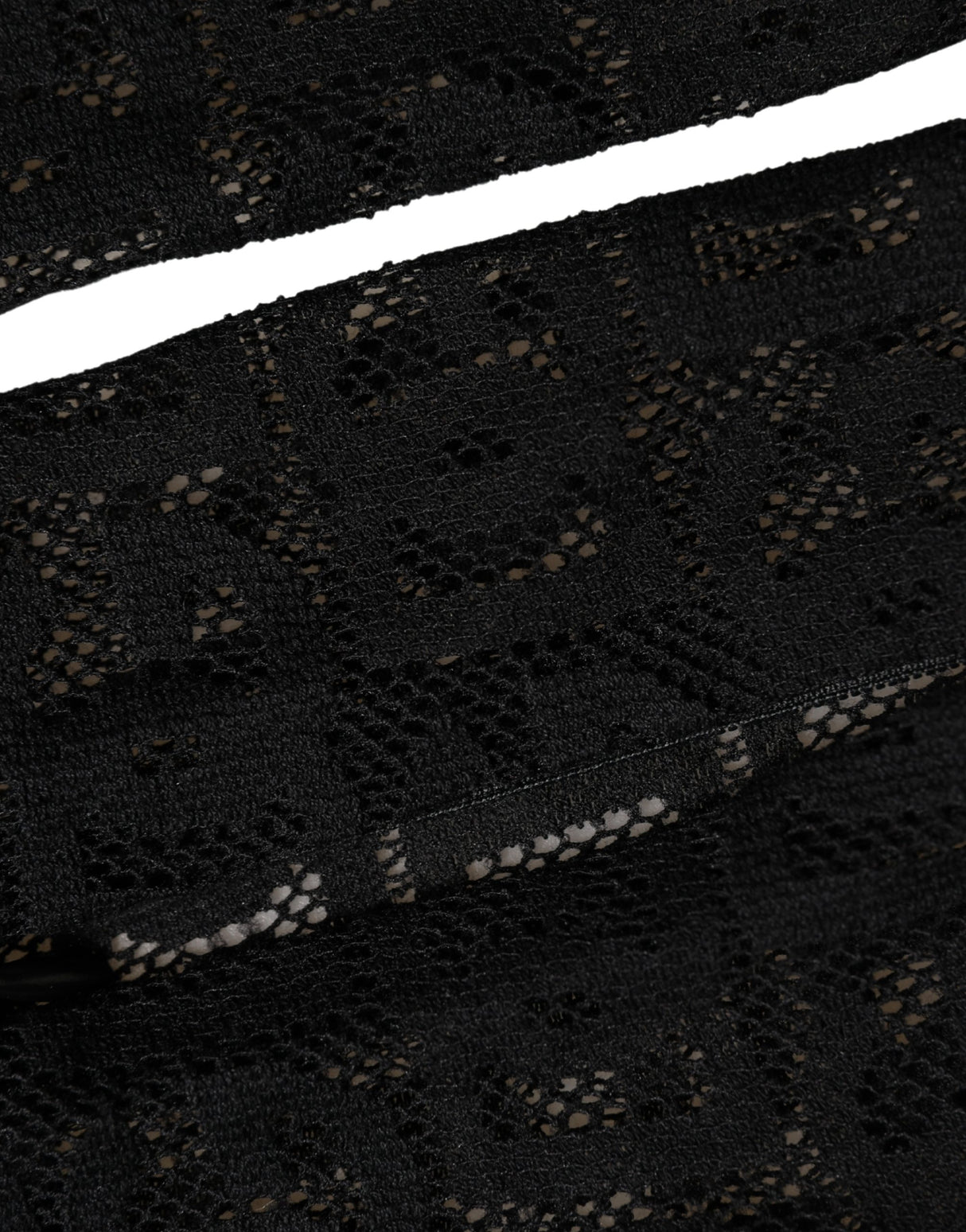 Dolce & Gabbana Black DG Logo Sheer Nylon Thigh High Socks