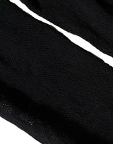 Dolce & Gabbana Black All Over Print Sheer Stretch Tights Socks