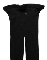 Dolce & Gabbana Black All Over Print Sheer Stretch Tights Socks