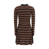 Ganni Brown Wool Oves Aries Casual Dress