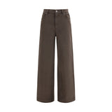 P.A.R.O.S.H. Brown Cotton Casual Pants