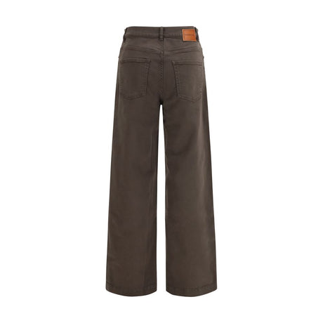 P.A.R.O.S.H. Brown Cotton Casual Pants