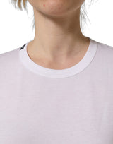 Dolce & Gabbana White Cotton Crew Neck Short Sleeves T-shirt