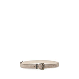 Brunello Cucinelli Beige Calf Leather Bos Taurus Regular Belt
