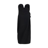 Magda Butrym Black Wool Oves Aries Cocktail Dress